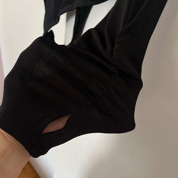 Free People Black V neck Bodysuit - Picture 5 of 12